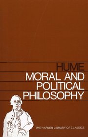 MORAL AND POLITICAL PHILOSOPHY (Hafner Library of Classics)
