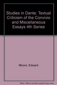 Studies in Dante: Textual Criticism of the 