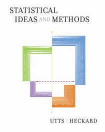 Statistical Ideas and Methods (with CD-ROM and Internet Companion for Statistics)