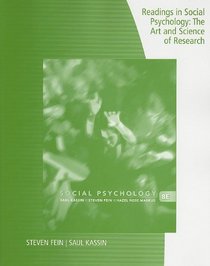 Readings in Social Psychology: The Art and Science of Research