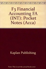 F3 Financial Accounting FA (INT) (Acca)
