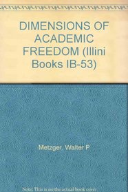 DEMENSIONS OF ACAD FREEDM (Illini Books IB-53)