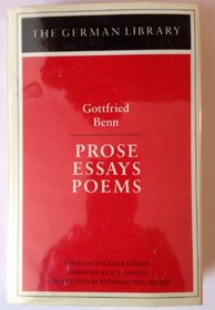 Prose, Essays, Poems (German Library)
