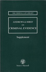 Criminal Evidence: 1st Supplement to 2r.e (Criminal law library)