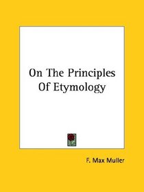 On The Principles Of Etymology