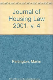 Journal of Housing Law 2001: v. 4