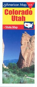 Colorado/Utah State Map (American Map)