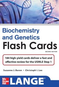 Lange Biochemistry and Genetics Flash Cards 2/E (LANGE FlashCards)