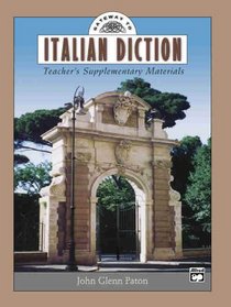 Gateway to Italian Diction: Teacher's Supplementary Materials (Gateway Series)