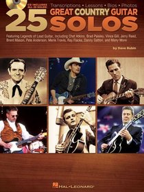 25 Great Country Guitar Solos - Transcriptions * Lessons * Bios * Photos BK/CD (Guitar Book)