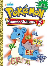 Pokemon Phonics Challenge Grade 2 with EZ Peel Stickers (Workbooks With Stickers)