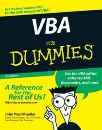 VBA For Dummies (For Dummies (Computer/Tech))