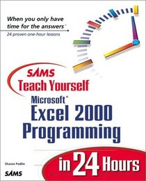 Sams Teach Yourself Excel 2000 Programming in 24 Hours