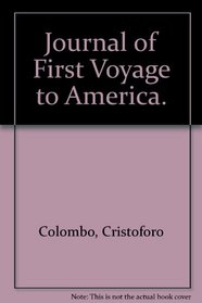 Journal of First Voyage to America.