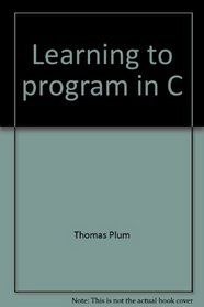 Learning to program in C