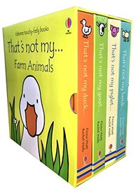 Thats Not My ... Farm Animals - Box Set With 4Touchy Feely Books (Includes Thats Not My Duck..., Thats Not My Lamb..., Thats Not My Piglet..., Thats Not My Goat...)