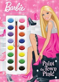 Paint the Town Pink! (Barbie) (Deluxe Paint Box Book)