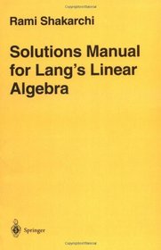 Solutions Manual for Lang's 