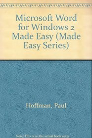 Microsoft Word for Windows 2 Made Easy (Made Easy Series)