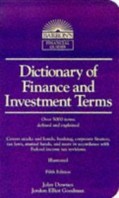 Dictionary of Finance and Investment Terms (Barron's Financial Guides)