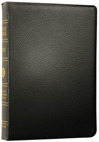 ESV, Single Column Reference Bible (Black, Genuine Leather, Black Letter)