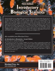 Introductory Biological Statistics, Third Edition