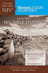 NIV Bible Student Large Print?Winter 2015-2016 (Standard Lesson Quarterly)