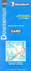 Michelin Gard Departemental Map (Departmental Maps)