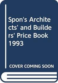 ARCHITECT BUILDER PRICE BOOK 93 CL