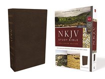 NKJV Study Bible, Premium Calfskin Leather, Brown, Full-Color, Comfort Print: The Complete Resource for Studying God's Word