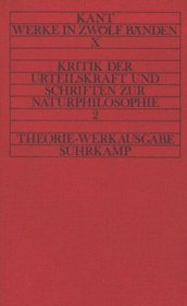 Theorie-Werkausgabe, Bd.10, Kritik der Urteilskraft.