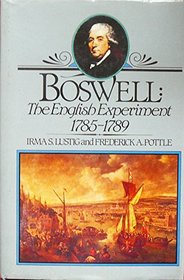 English Experiment, 1785-89 (Yale Editions of the Private Papers of James Boswell)