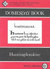 Domesday Book: Huntingdonshire Domesday Book:Huntingdonshire (Domesday Books (Phillimore))