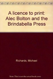 A licence to print: Alec Bolton and the Brindabella Press
