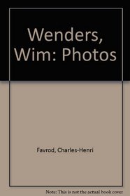Wenders, Wim: Photos