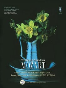 Music Minus One Violin: Mozart Violin Concerto No. 1 in B-flat major, KV207; Rondo Concertant in B-flat major, KV269 (Book & 2 CDs)