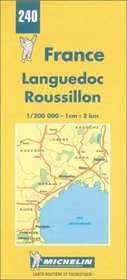 Michelin Languedoc/Roussillon, France Map No. 240 (Michelin Maps  Atlases)