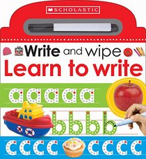 Write and Wipe Learn To Write (Scholastic Early Learners)