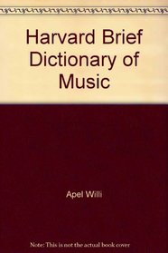 Harvard Brief Dictionary of Music