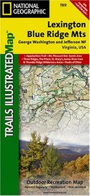 Lexington & Blue Ridge Area, Virginia - Trails Illustrated Map #789
