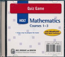 Quiz Game CD-ROM for Holt Mathematics, Courses 1-3