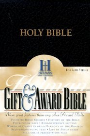 King James Version Award Bible: Black Imitation Leather, Die-Cut