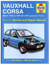 Vauxhall Corsa (93-97) Service and Repair Manual (Haynes Service and Repair Manuals)