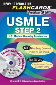 USMLE Step 2 Premium Edition w/CD-ROM (REA) (Flash Card Books)