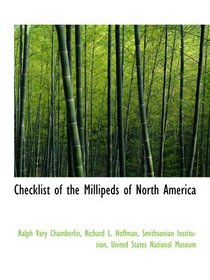 Checklist of the Millipeds of North America
