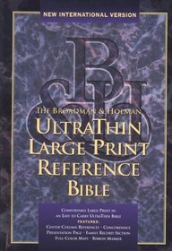 The Holy Bible: Ultrathin Reference Bible; New International Version, Bonded Leather, Blue