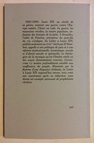 Lettre  Louis XIV, prcd de Un Prophte  la cour et accompagn de notes par F.-X. Cuche