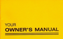Your Owner's Manual