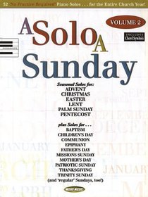A Solo a Sunday - Volume 2: Piano Solo (Book)