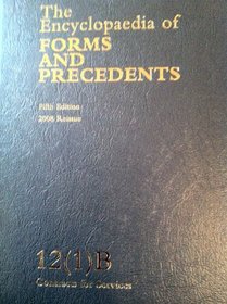Encyclopaedia of Forms & Precedents V12 (Vol 12(1)B)